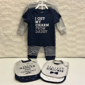 BABY CLOTHES / BABY BOY / CARTER’S / MUSTACHE / 9 MONTHS